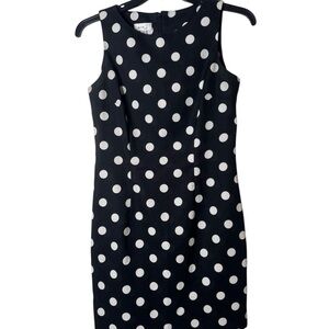Navy Polka Dot Mini Dress